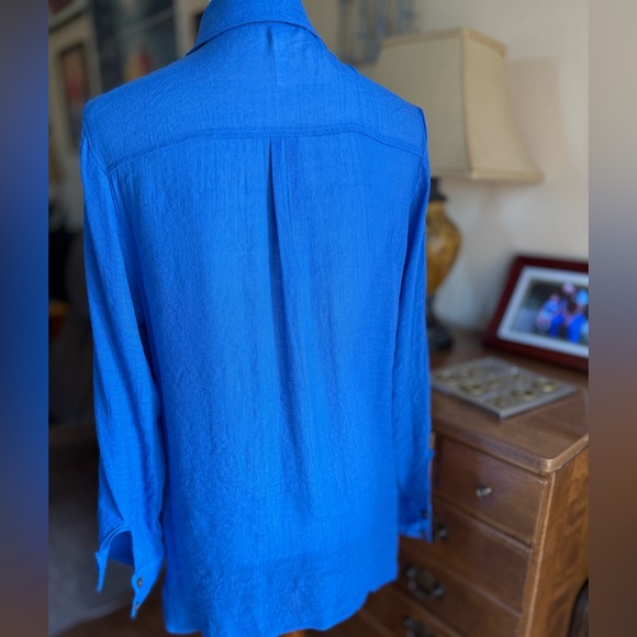 NWT PerSeption Concept Blue Button Down Shirt - Picture 4 of 11